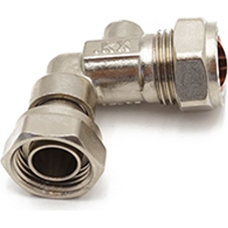 Primaflow QS Service Valve Angle 15X1/2" CP WRAS