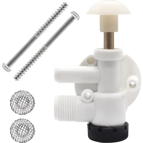 Kit de réparation de toilettes de caravane Sealand RV avec vanne d'eau et chasse d'eau à pédale Ecovac Vacuflush 385314349 (1/4)