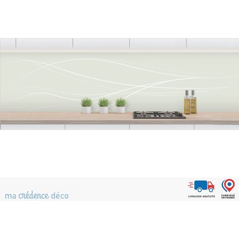 Crédence : Courbes légéres - Alu composite - 120 - 60 (1/3)
