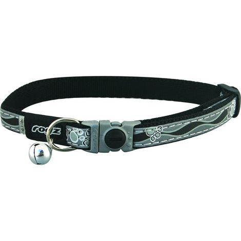 Rogz Catz Small 3/20,3 cm Night Cat Safeloc Breakaway Clip Regolabile, Reflective Cat Collar (1/3)