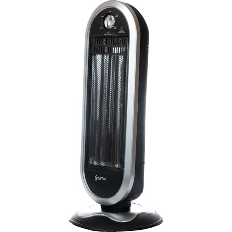 stufa al carbonio oscillante ignip nero 900 w