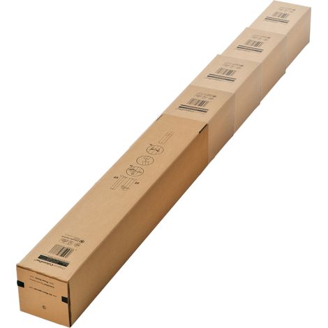Lot de 10 Tube d'expédition carré téléscopique partie extérieure 60,4 x 11,5 x 11,5 cm