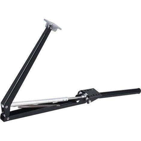 Automatisk fönsteröppnare enkel fjäder för sommarstuga växthus och taklucka, galvaniserad aluminiumplåt fönsteroperatör (Svart) (1/5)
