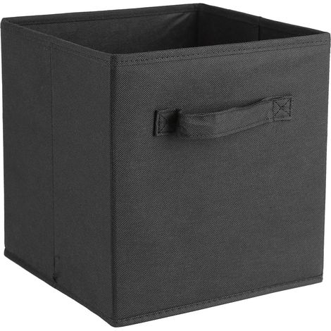GARRYFIZH Lot de 6 boîtes de rangement pliables carrées en toile pour vêtements et jouets, cubes en tissu pliables