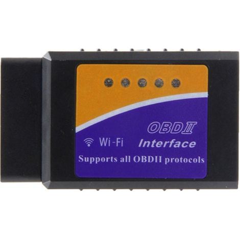 Puce basse tension 1 jeu, plastique noir + puce, 916V ELM327 WIFI V1.5 OBD2 défaut automobile. (1/4)