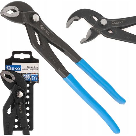 Pinza per tubi regolabile con pulsante 300mm geko (1/5)