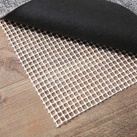 150 x 210 cm Sous-tapis antidérapant et protection moquette Peut être coupé avec des ciseaux, facile à laver fixé sous le tapis (1/5)