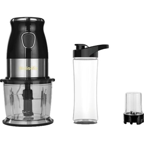 Blender, 500W Puissance, Hachoir Multifonction, Avec tasse de broyage supplémentaire, eu stekker (1/2)