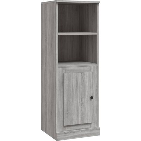 Credenza buffet cassettiera mobile contenitore organizer cucina soggiorno soggiorno alto sonoma 36 x 35,5 x 103,5 cm pannelli compositi grigio 020035353