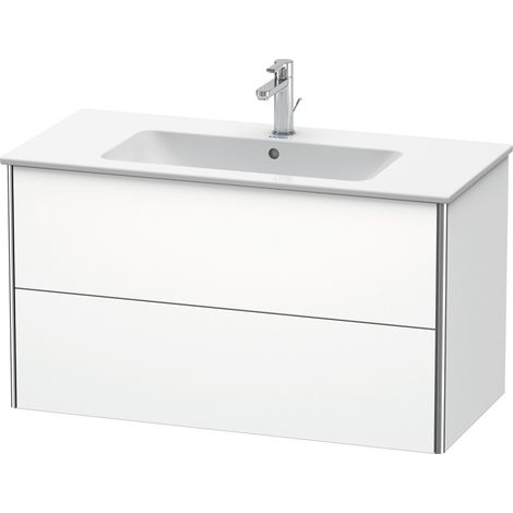 Duravit XSquare Meuble sous-lavabo suspendu, 2 tiroirs,