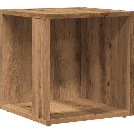 Table d'appoint meuble d'angle support plante 33 x 33 x 34 cm bois d'ingénierie couleur chêne DEC032378 (1/5)