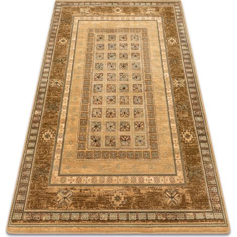 Tappeto di lana OMEGA ANTIK miele brown 66x100 cm