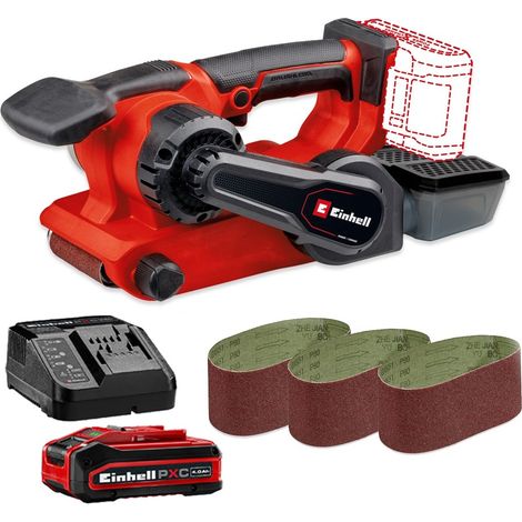 Einhell Professional PXC 18v Brushless Cordless Belt Sander TP-BS 18/457 + 4ah (1/5)