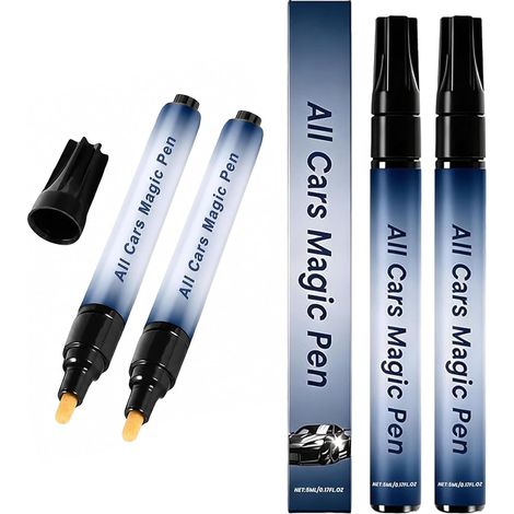 2PCS Stylo Peinture Voiture Universelpour Retouche Peinture et Éraflures (1/5)
