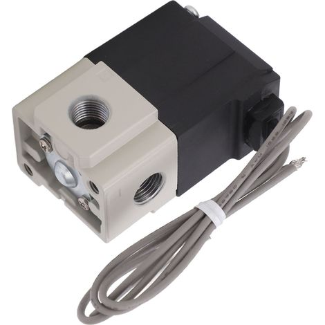 Électrovanne pneumatique 2/3 voies haute fréquence, vide, air comprimé G1/8, entrée/sortie, alimentation 12V/24V, corps laiton, usage industriel. (1/5)
