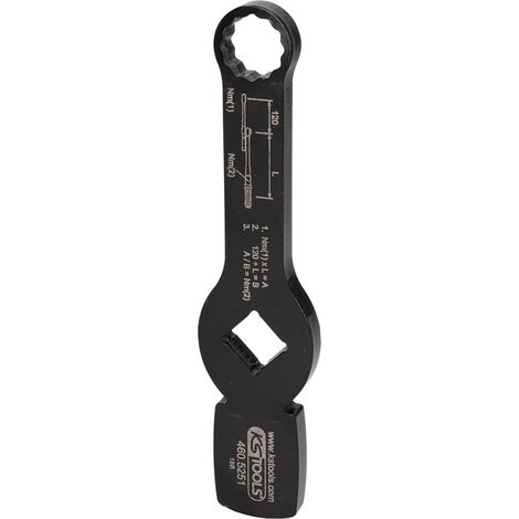 KS Tools 3/4" Schlag-Zwölfkant-Schlüssel mit 2 Schlagflächen, 21 mm - 460.5251 (1/5)