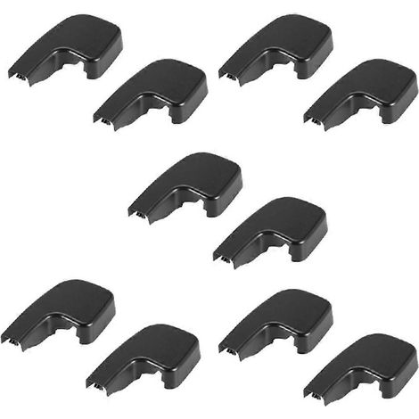 5 paires de caches pour bras d'essuie-glace avant pour BMW Série 3 E90 E91 E92 61617138990 (conduite à gauche) (1/5)