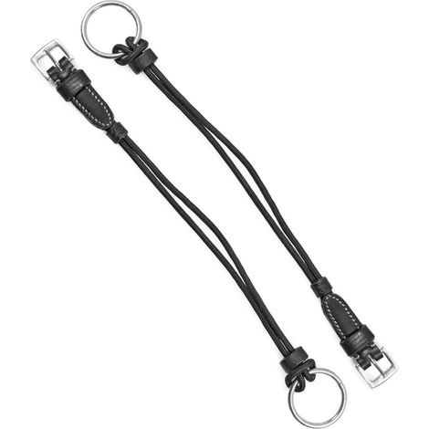 Montanti per elevatore in nylon e cuoio New System: 12 cm, Nero