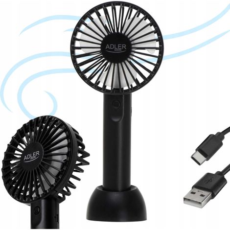 Ventilatore Adler ad 7338 USB 3 velocità 7 cm (1/5)