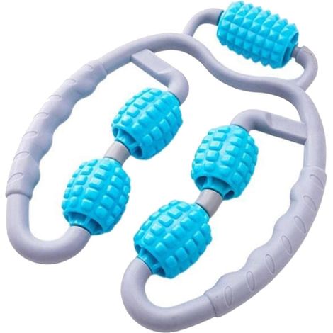 Rouleau de massage musculaire - Pince de massage pour mollets - Bleu-AquaForge