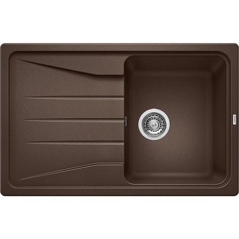 Évier à encastrer SONA 45 S café - sous-meuble 80 cm - 780 x 500 x 190 mm - Vidage manuel - Blanco (1/5)