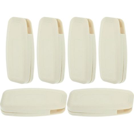 Lot de 6 poignées rondes en plastique POM, robustes et faciles à installer, pour stores verticaux (1/5)