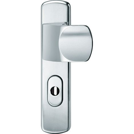 Juego pomo de puerta-cerradura PZ,72mm,S2, ZA,Nr.7385 Alu F1