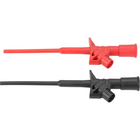 Lot de 2 sondes de test flexibles haute tension P5004, isolées, à connexion rapide et à clip professionnel. (1/5)