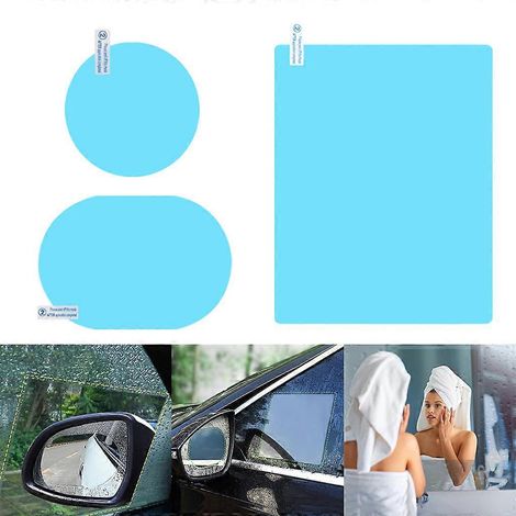 Film antibuée transparent pour rétroviseur de voiture, membrane de protection pour salle de bain (1/4)