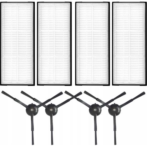 Filtres à brosse pour RoboRock S8, S8 Max et S8 Ultra, kit d'accessoires de 8 pièces (1/5)