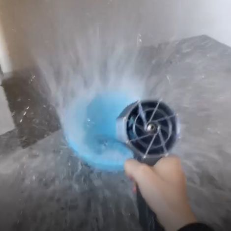 Ventilador turbo portátil de 70 mm con motor sin escobillas, soplador de polvo de alta potencia, herramienta de limpieza de teclados con interfaz para batería XT60. (1/2)
