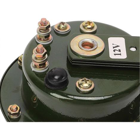 Klaxon électrique haute tension 110 dB pour véhicules, 12 V CC, étanche, noir (1/5)