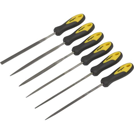 Sealey Siegen Needle File Set 100mm 6pc S0628