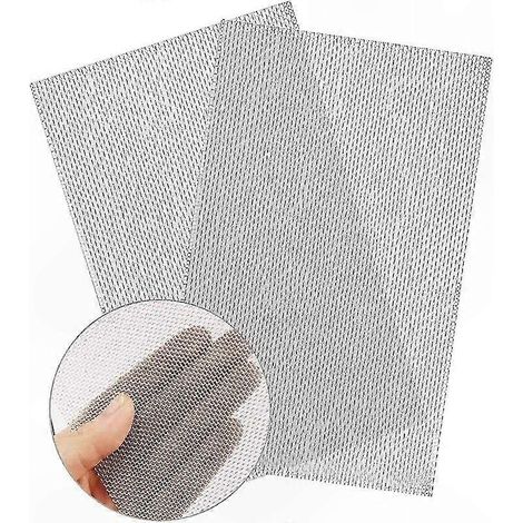 Grille de ventilation inox 304 anti-rongeurs, lot de 2, maille 20, dimensions 210 x 300 mm, protection durable pour conduits et bouches d'aération. (1/5)