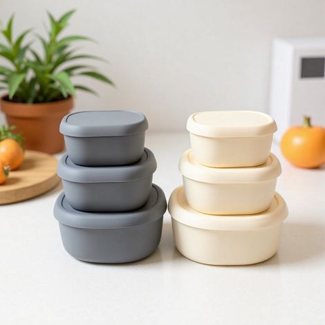 Boîte à lunch en silicone alimentaire – résistante haute température micro-ondable, bol conservation pour bébé et maison