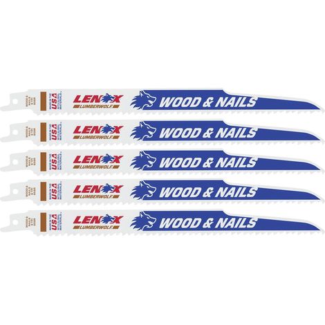 Lenox 20582956R Lame de scie à métaux BIM pour bois 229x19x1,3mm Longueur lame de scie 229 mm 5 pc(s) (1/4)