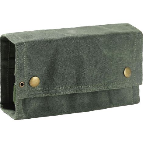 Sac de rangement pour épices en toile pliable, 9 poches, portable, pour camping, barbecue, pique-nique, couleur vert extérieur (1/5)
