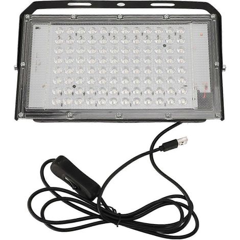 LED-Schwarzlicht 395 nm, IP66 wasserfest, mit Tastensteuerung, USB-Anschluss, schwarzes Partylicht für Körperbemalung