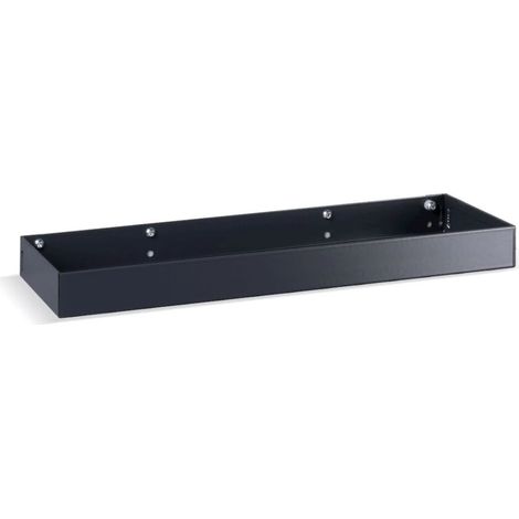 mensola reverisibile portaoggetti fami per pannello foro quadro in acciaio antracite 45,5 cm (1/4)
