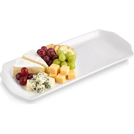 Porcelain Serving Platter, White, 36x15.5 cm (1/5)