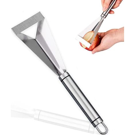 Couteau à découper de fruits en acier inoxydable, forme triangulaire, couteau à légumes, machine de découpe pour la maison, le restaurant, la fête des fruits (1/5)