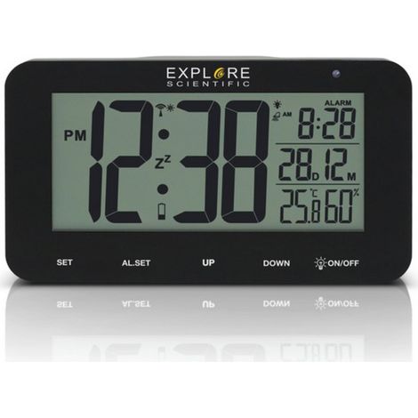 Explore Scientific RDC1004BLK despertador Reloj despertador digital Negro