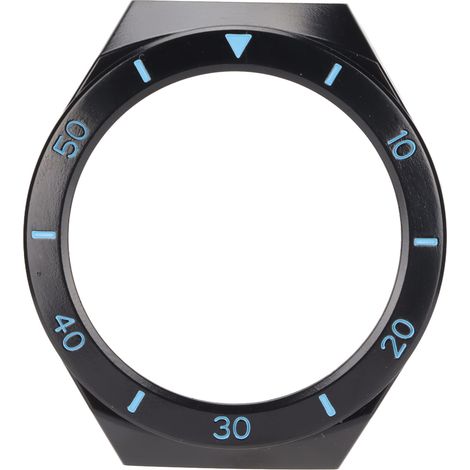 Coque de protection Huawei Watch GT 2E, bracelet de montre, protecteur d'écran, pare-chocs cadre (Noir Bleu) (1/5)