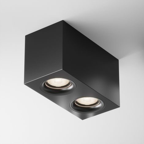 Maytoni Slim Spot encastrable en saillie noir 2xGU10