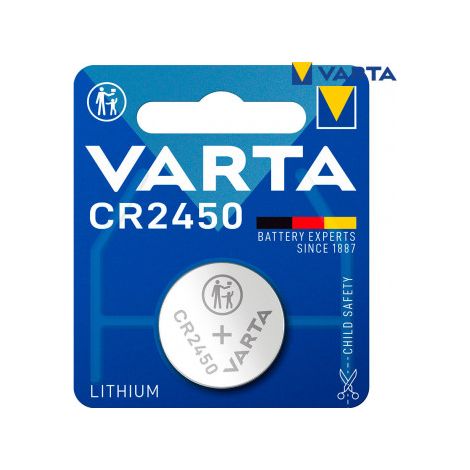 Pila Varta lithium cr2450 3v blíster 1 unid ø24.5x5.0mm