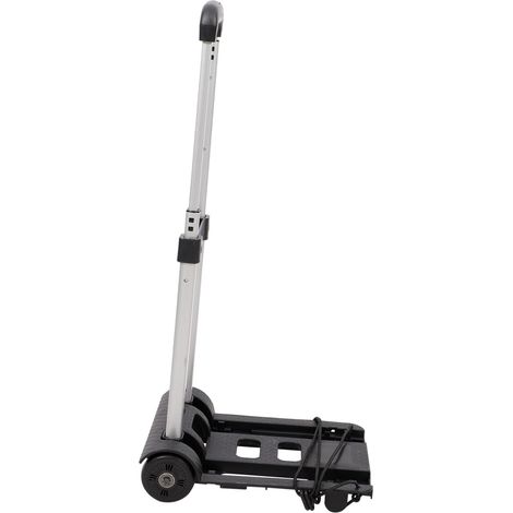 Folding Luggage Cart Black Iron 2 Wheels Portable for