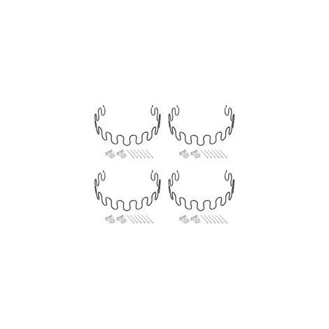 Lot de 4 kits de réparation de ressorts d'ameublement, 50 cm avec clips et clous pour meubles, canapés, fauteuils inclinables (1/5)