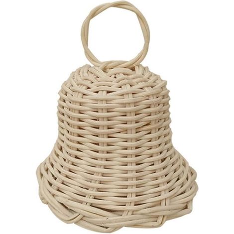 Bardusch-Pendentif en rotin tissé à la main en forme de cloches pour décoration murale de chambre d'enfant fille garçon (1/5)