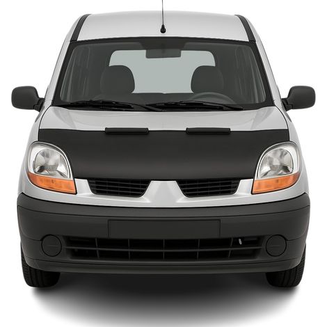 Protège Capot compatible avec Renault Kangoo 2003 à 2008, Bra de Capot Protection, Noir (1/5)