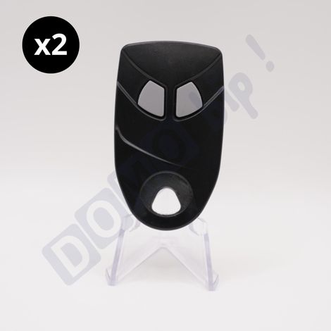 Télécommande 2 canaux HF 868 MHz – IP54 résistant à l'eau – Économiseur de batterie – Compatible avec récepteurs Intratone (1/2)